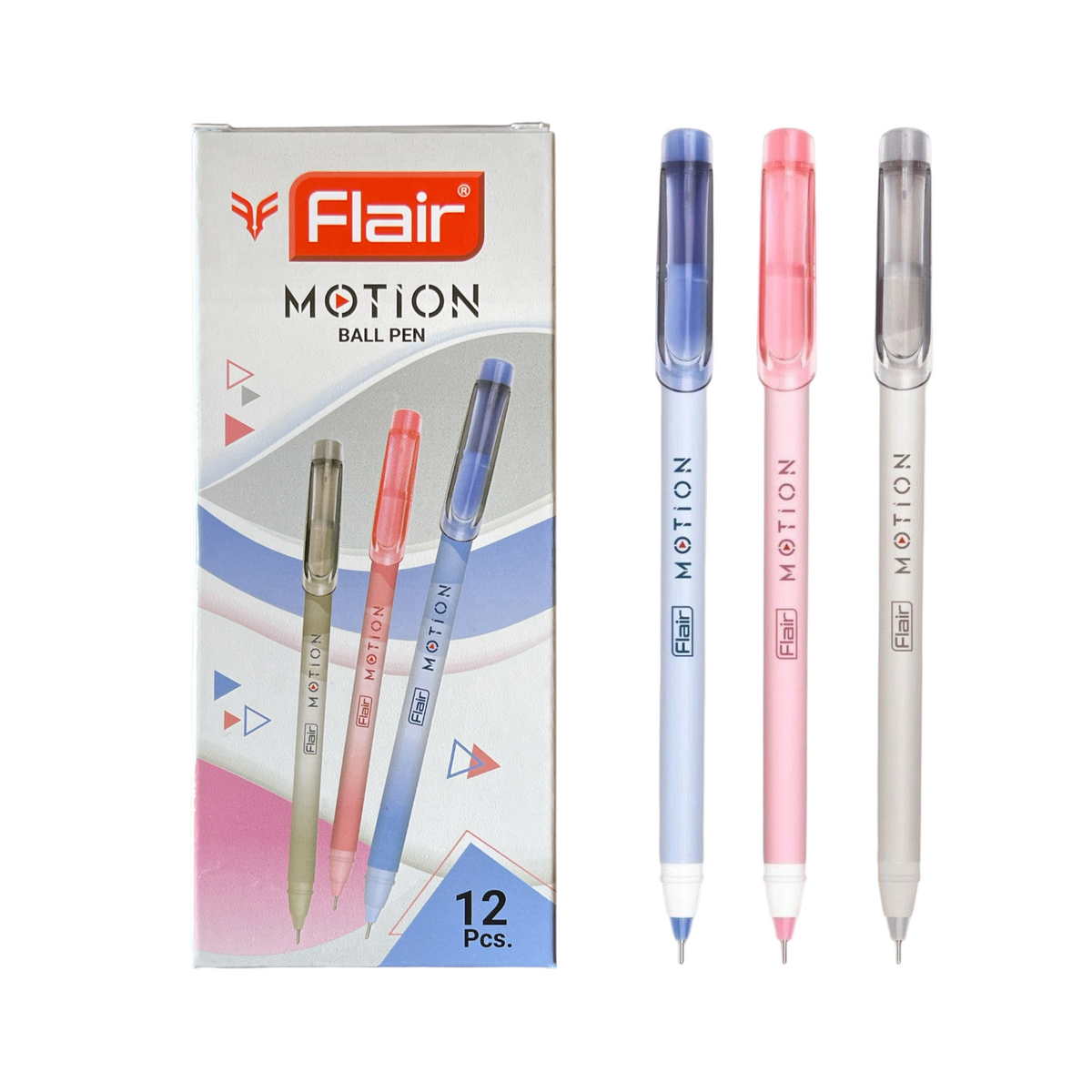 Flair, Motion Ball Pen 0.7 mm multicolor - Pack of 12