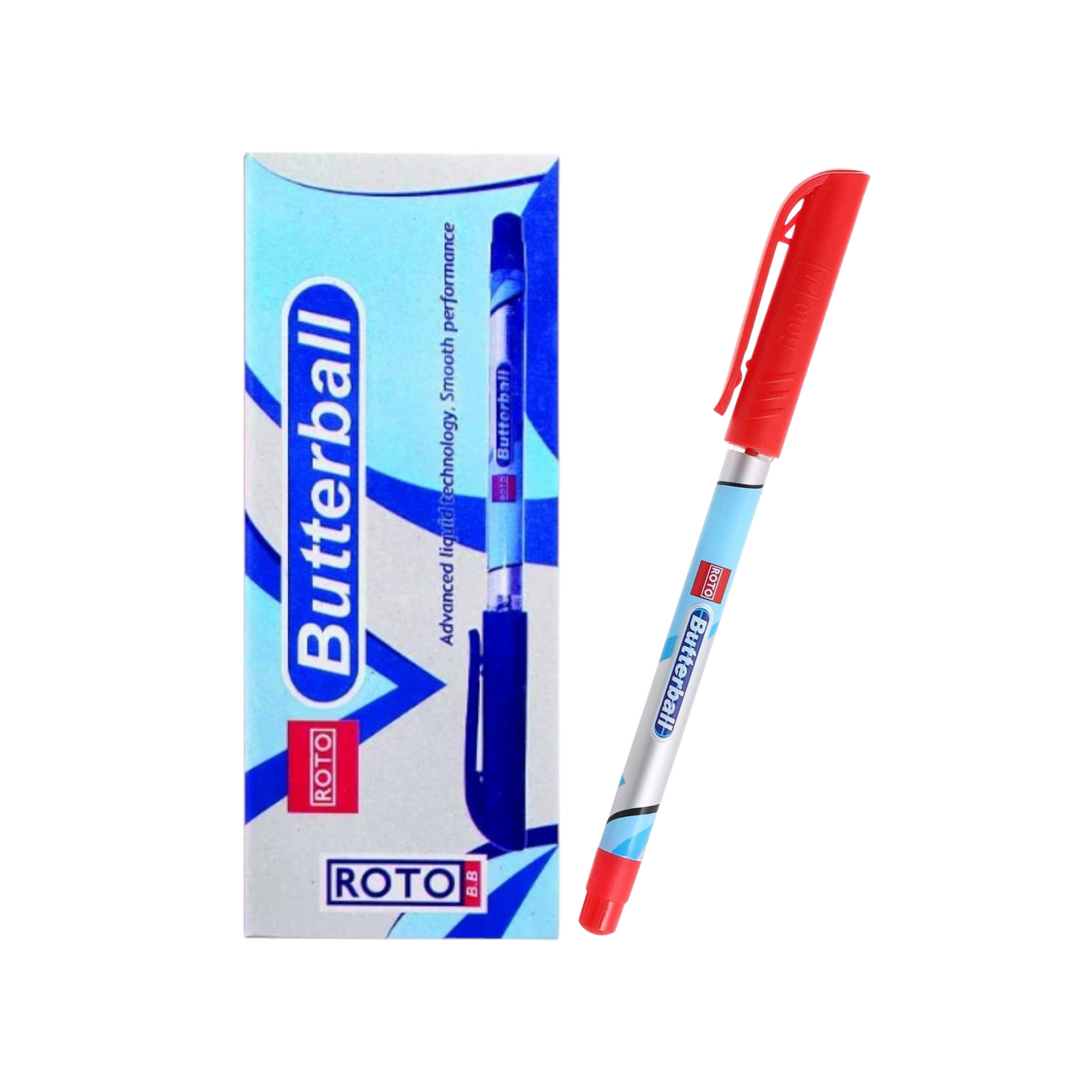 Roto Butterball Ballpoint Pen, 0.7 mm, multicolor - Pack of 12
