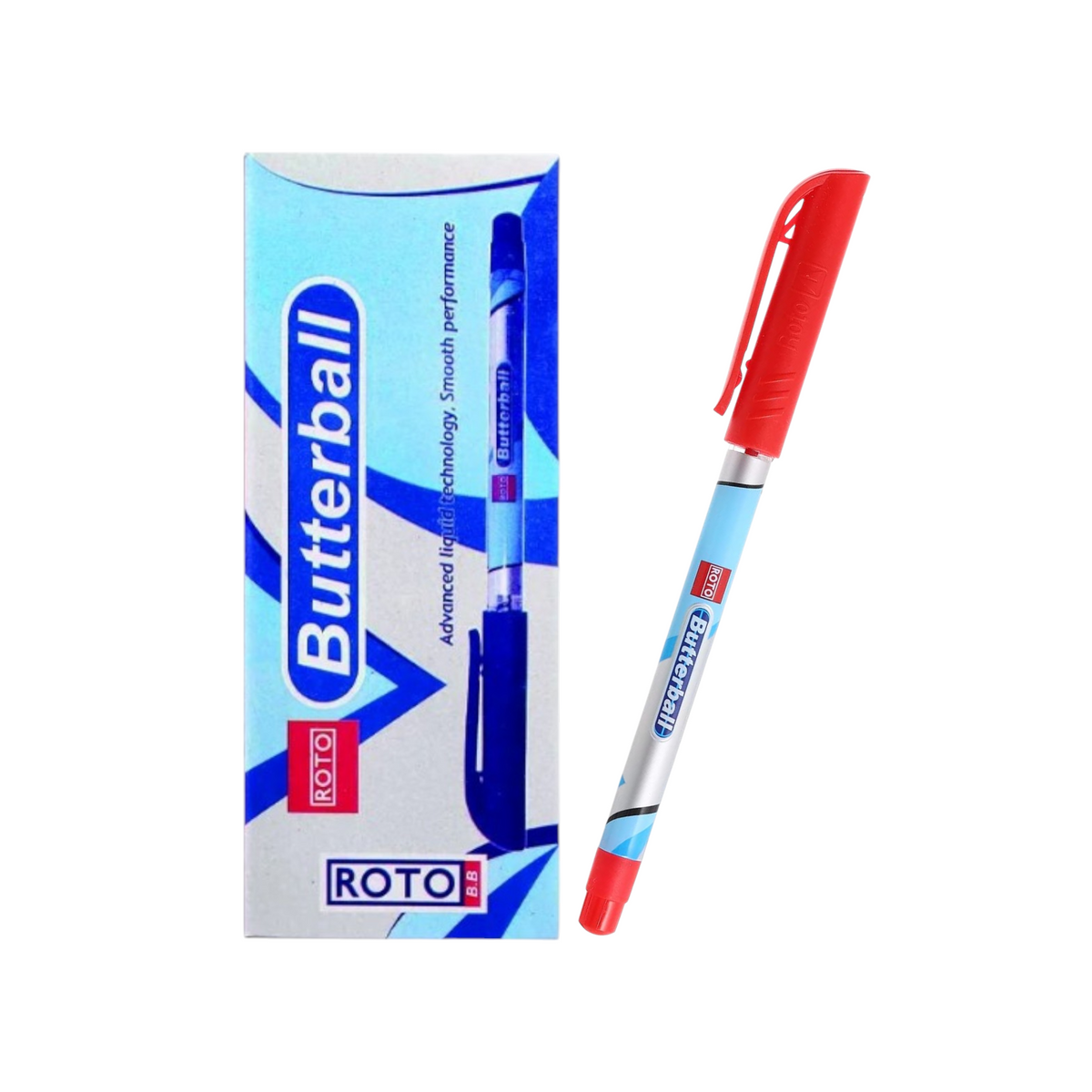 Roto Butterball Ballpoint Pen, 0.7 mm, multicolor - Pack of 12