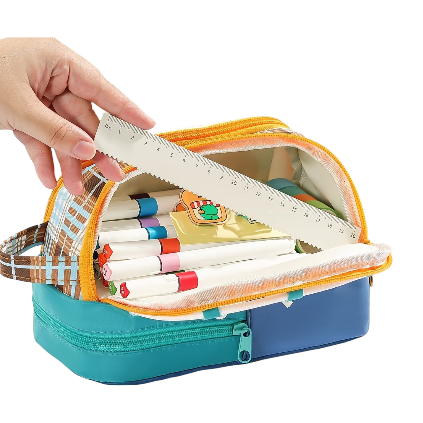 Large Capacity Double-Layer Pencil Case