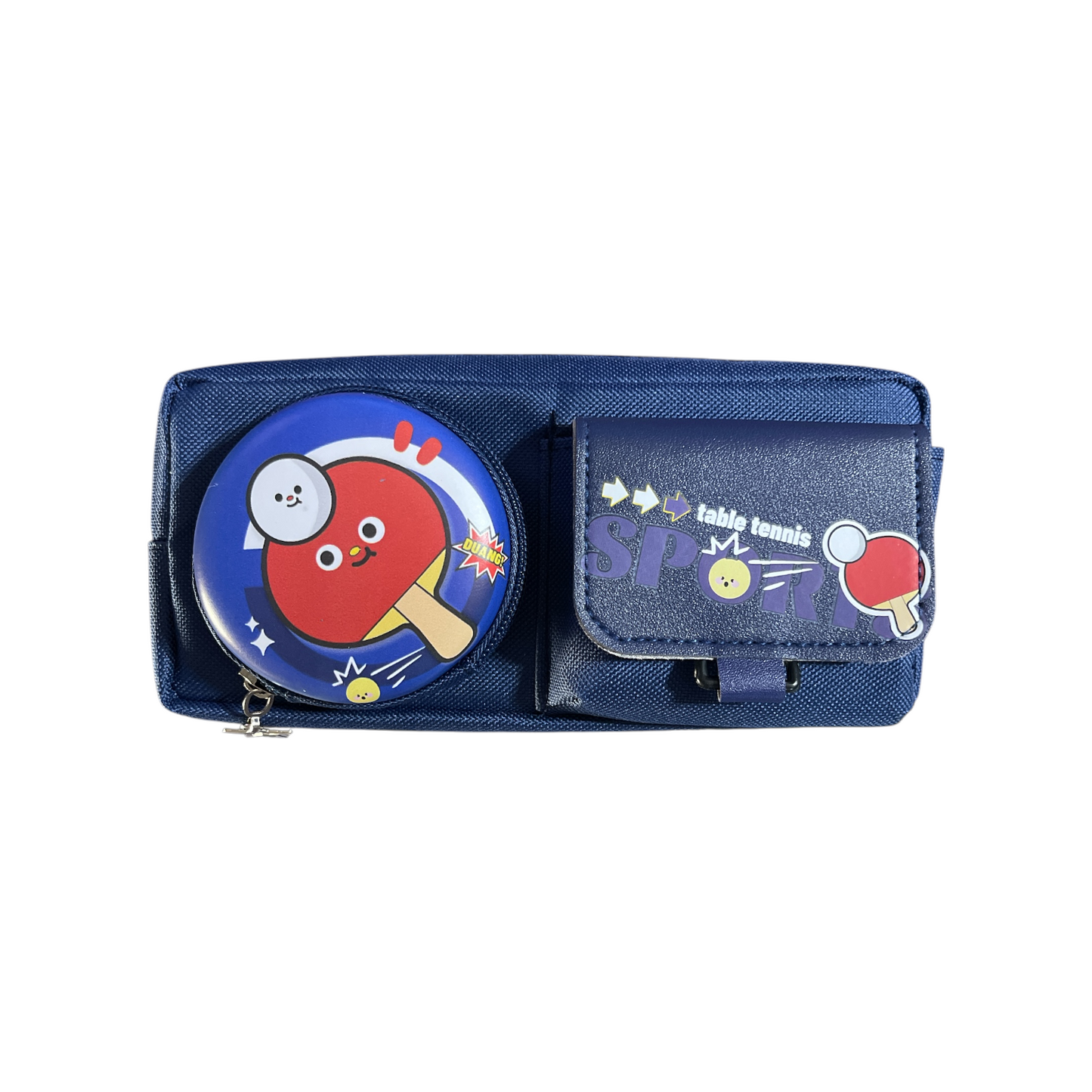 Badminton Sports Pencil Case – Large Capacity