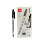 Deli Q98 Ballpoint Pen Set, 1.0mm Mini Tip, 12 Pieces
