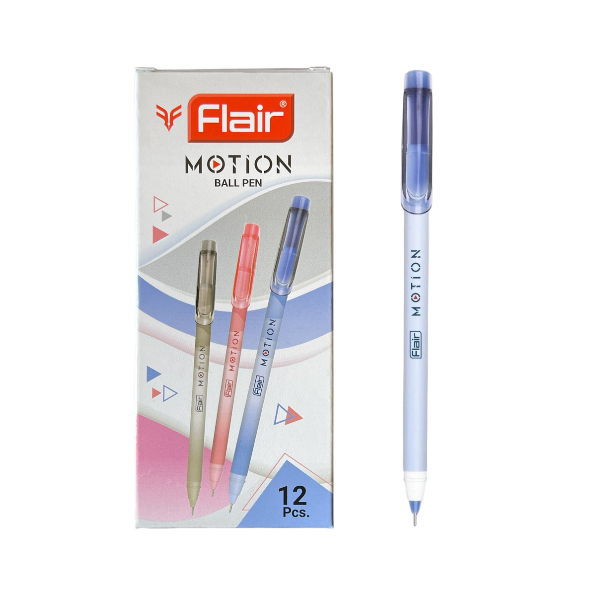 Flair, Motion Ball Pen 0.7 mm multicolor - Pack of 12