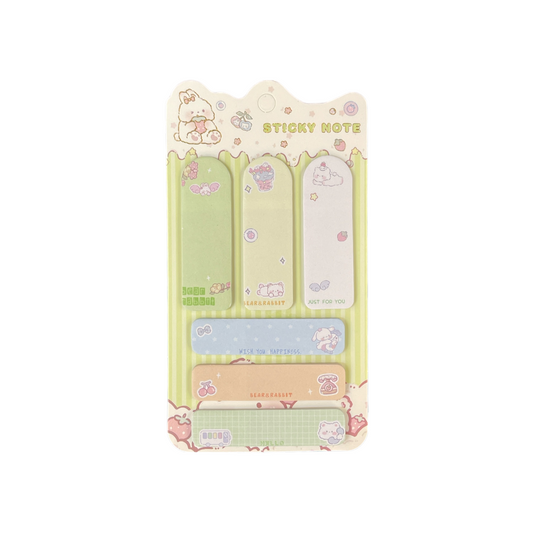 12-piece Stick Note 6 Pattern Post-it YSD-7909-4