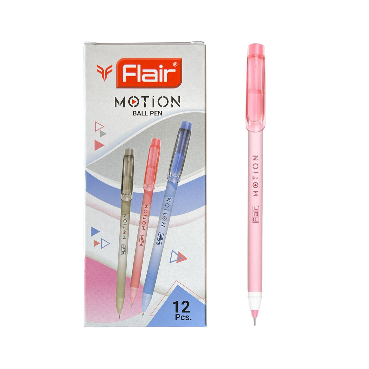 Flair, Motion Ball Pen 0.7 mm multicolor - Pack of 12