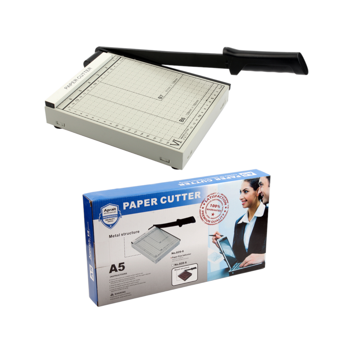 A5 Paper Cutter with Metal Base – Bright Office Model 829-6