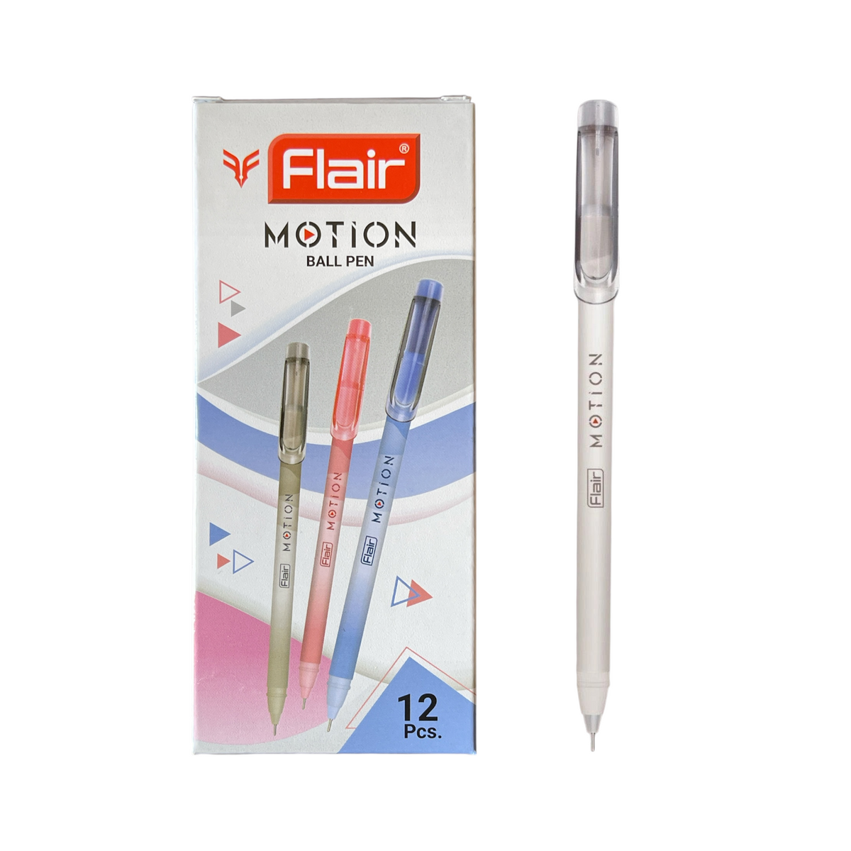 Flair, Motion Ball Pen 0.7 mm multicolor - Pack of 12
