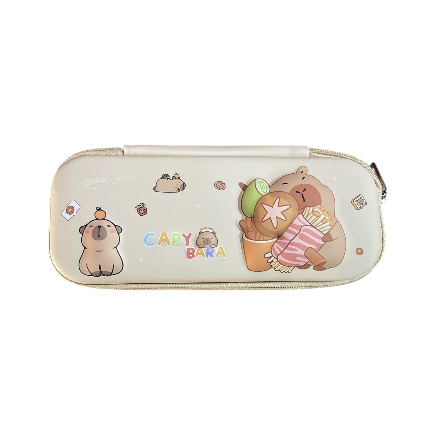 Cappy Bara 3D Double Layer Pencil Case – Beige