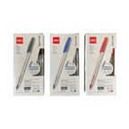 Deli Q98 Ballpoint Pen Set, 1.0mm Mini Tip, 12 Pieces