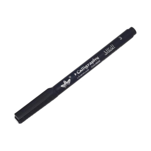 Elkhataat Calligraphy Pen, 2500 - 3.0 mm, Set of 12 Pieces - Black/Blue