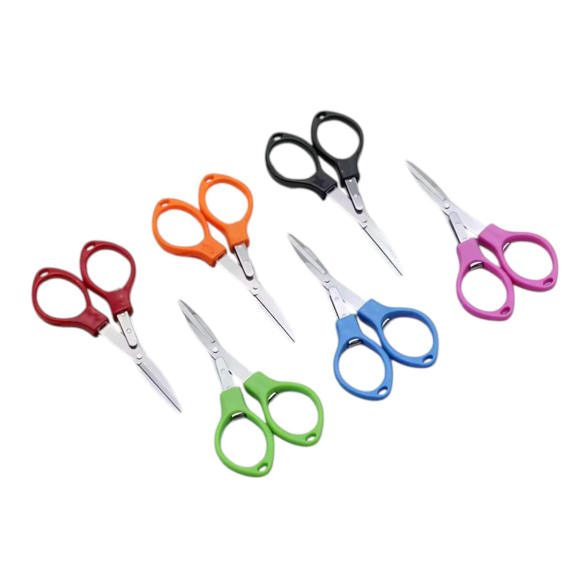 Portable Folding Scissors - Random Colors, Essential for Multiple Scenarios such as Travel