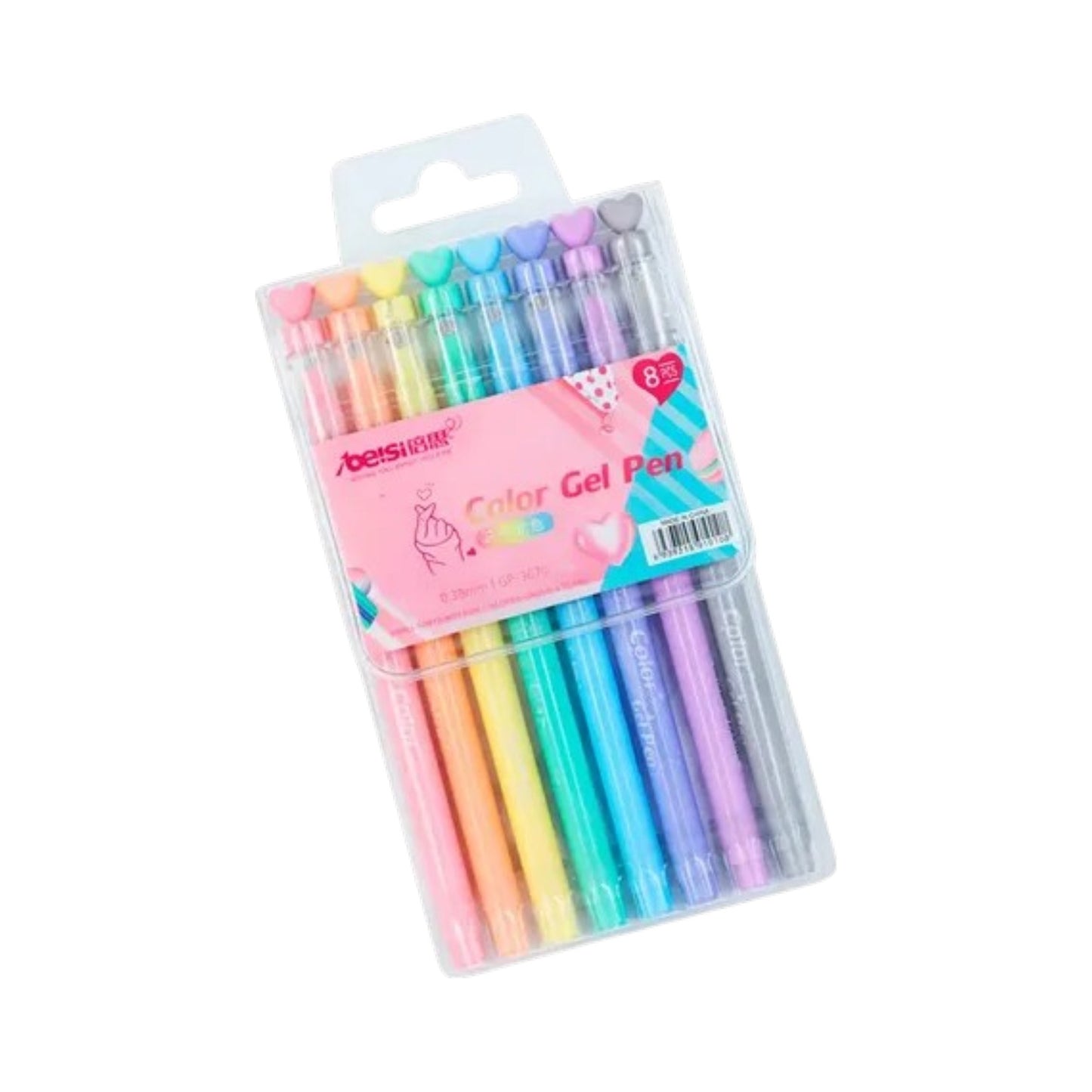Lovely Gel Pastel  Pen Kit with 8 Colors - 5mm