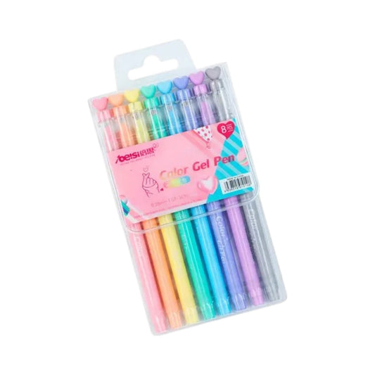 Lovely Gel Pastel  Pen Kit with 8 Colors - 5mm