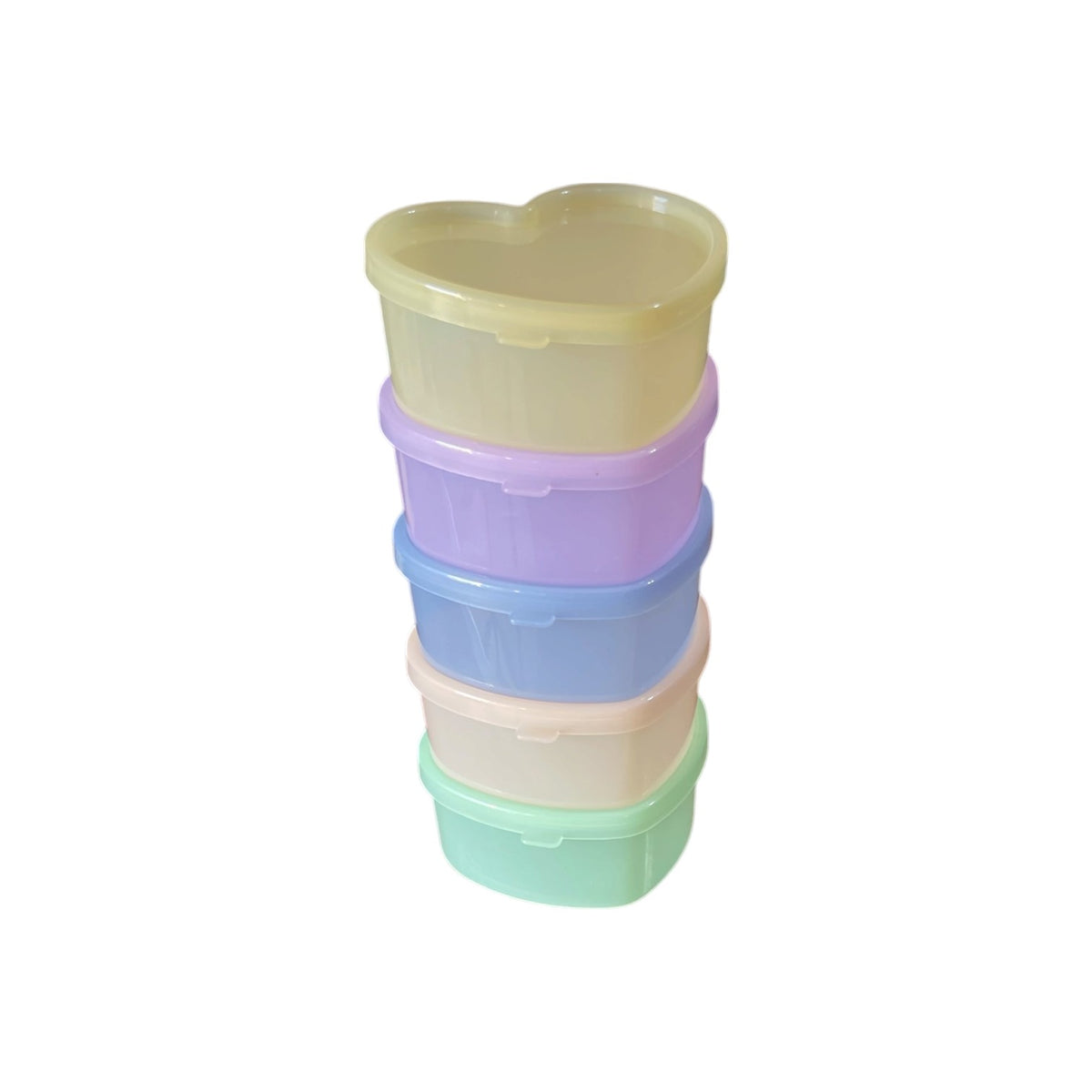 Pastel Mini Storage 5 Pots with Lids – Set