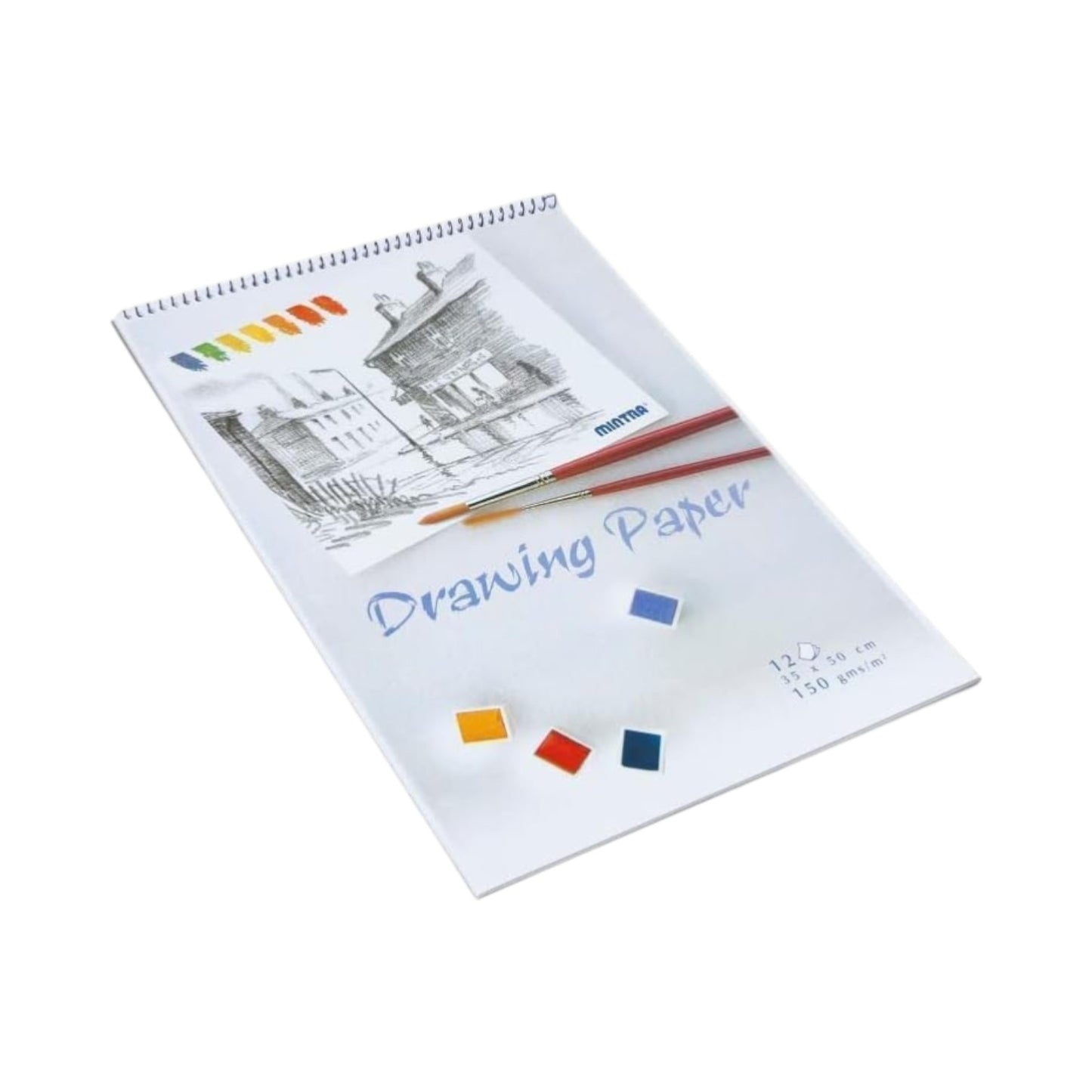 Mintra drawing sketch 12 white sheets 35 * 50 cm 150 - 12 Sheets