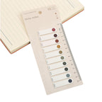 Index Tabs Paper With Ruler, Sticky Notes Labels Markers Index