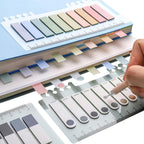 Index Tabs Paper With Ruler, Sticky Notes Labels Markers Index