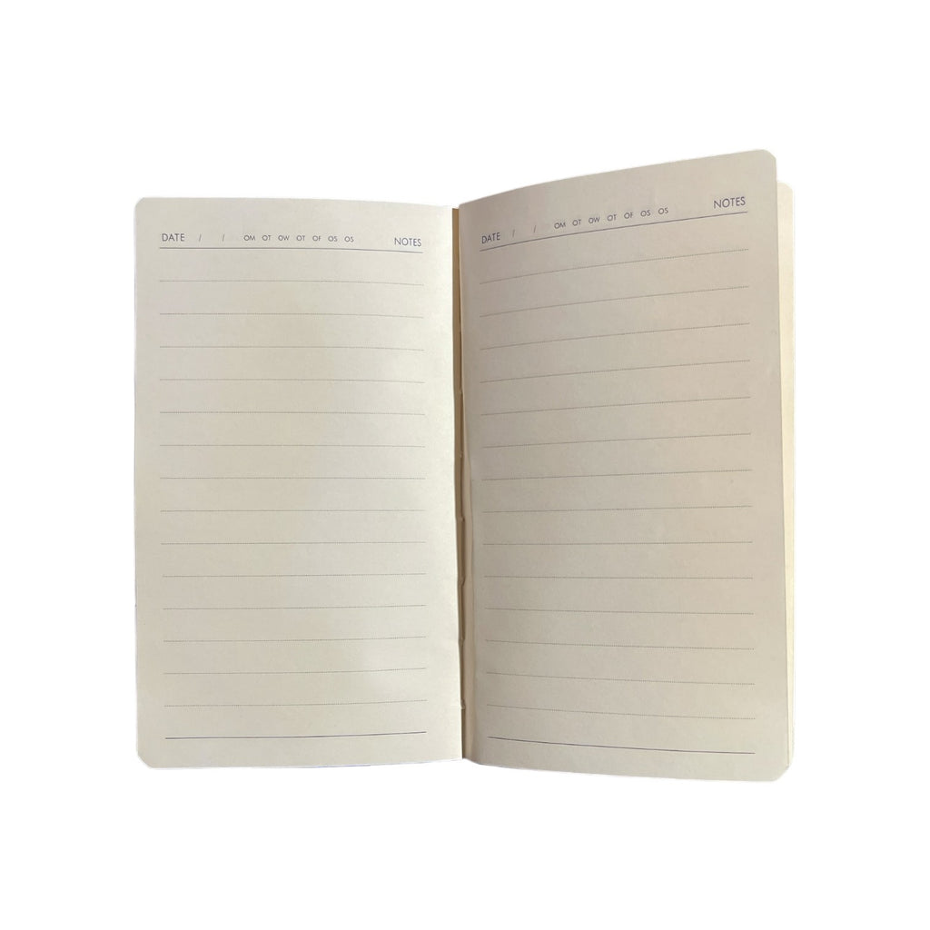 80 Sheets 2Be Size B6 Hard Cover Ruled Cream Paper 3-1701