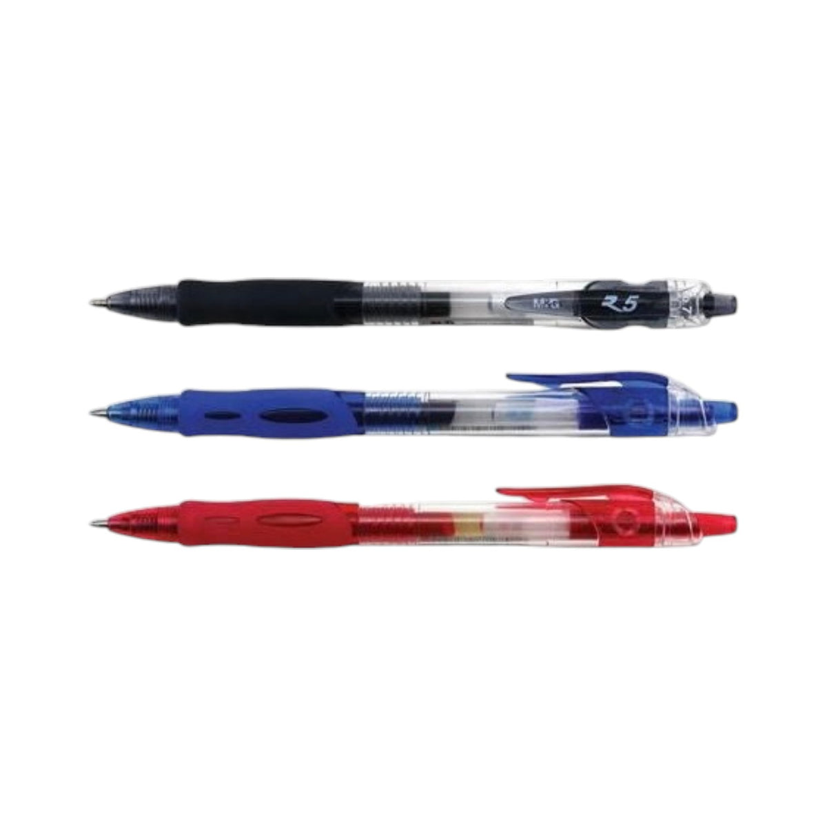 Retractable Gel Pen assorted Colours - BL8