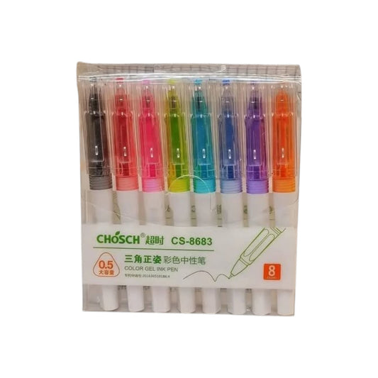Chosch CS-8683 color Gel Ink Pens 0.5mm, Bright Colors