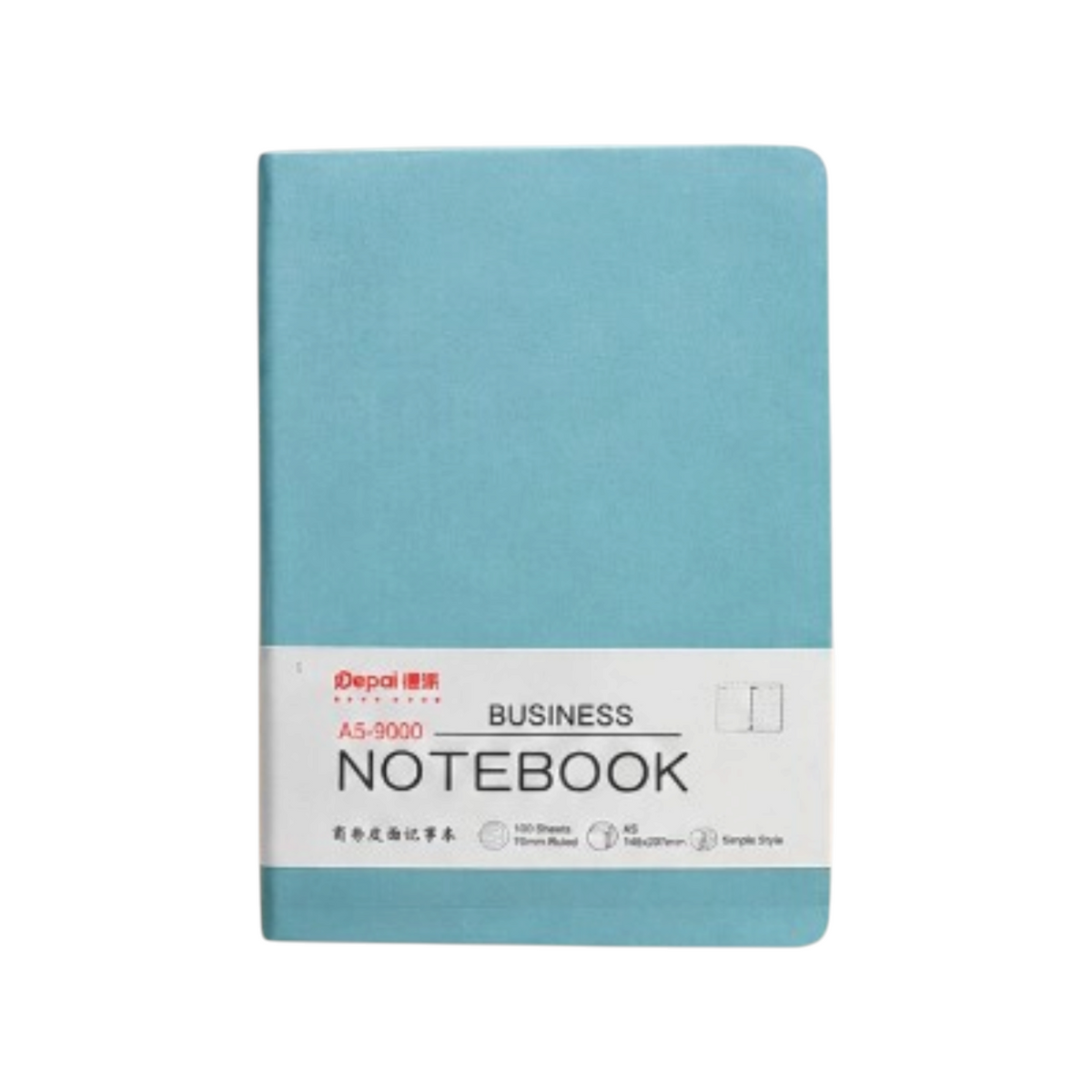 Elite Stationery House A5 hard cover notebook in pastel blue with a minimalist business design