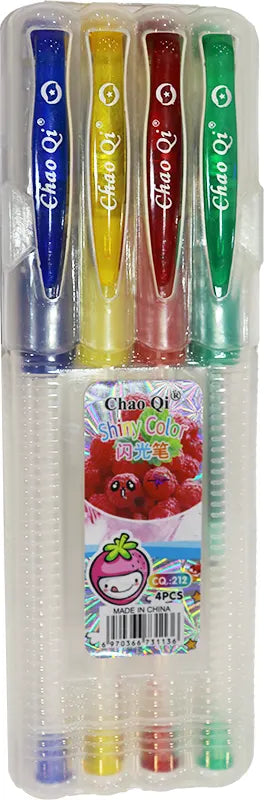 Chao Qi Ballpoint Pens, 4 Pens, Multi Colors, 212-4