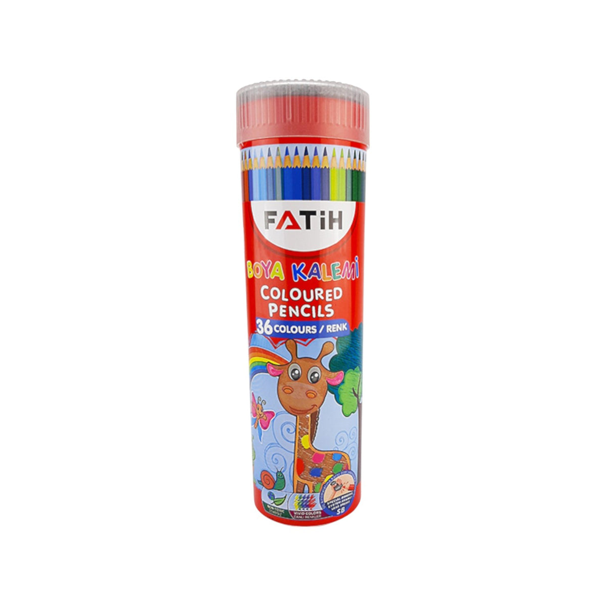 Fatih 33190 long color Pencil in a Jar – Set of 36 colors