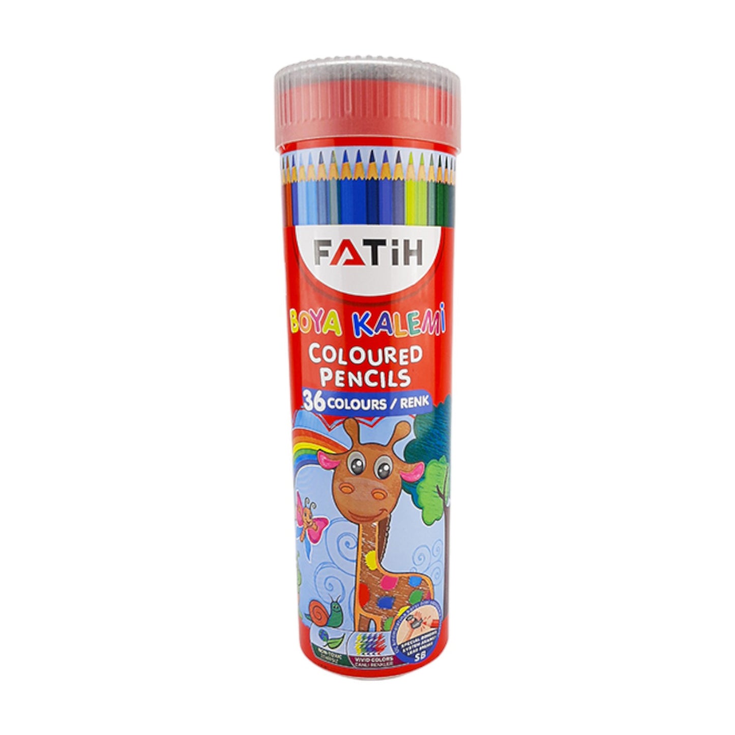 Fatih 33190 long color Pencil in a Jar – Set of 36 colors