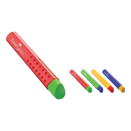 Faber-Castell Eraser, Triangle, One Piece, Multiple Colors