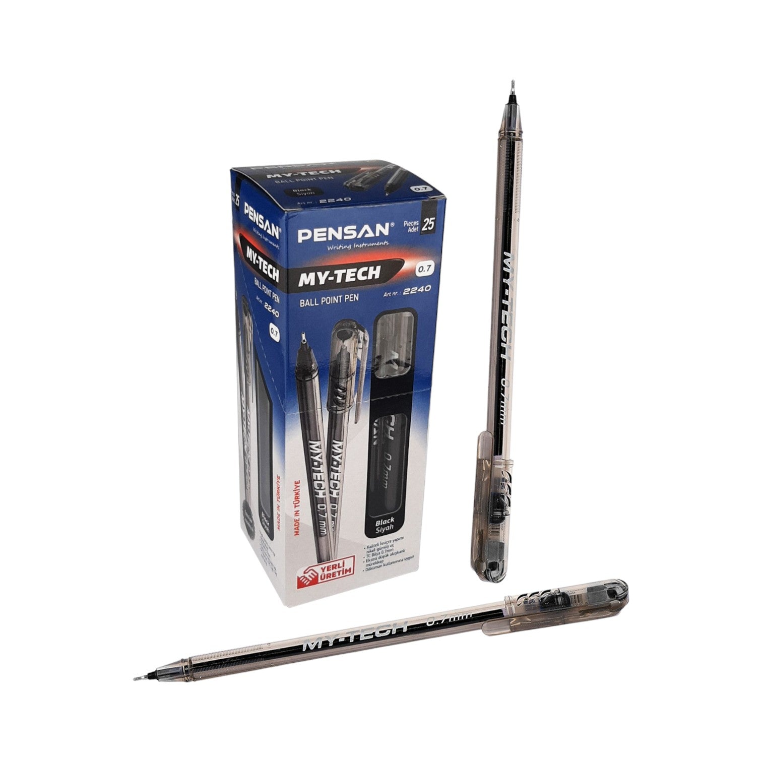 Pensan My-Tech 2240 Ballpoint Pen 0.7 Mm Set Of 12 Green Ink Pens - View #10