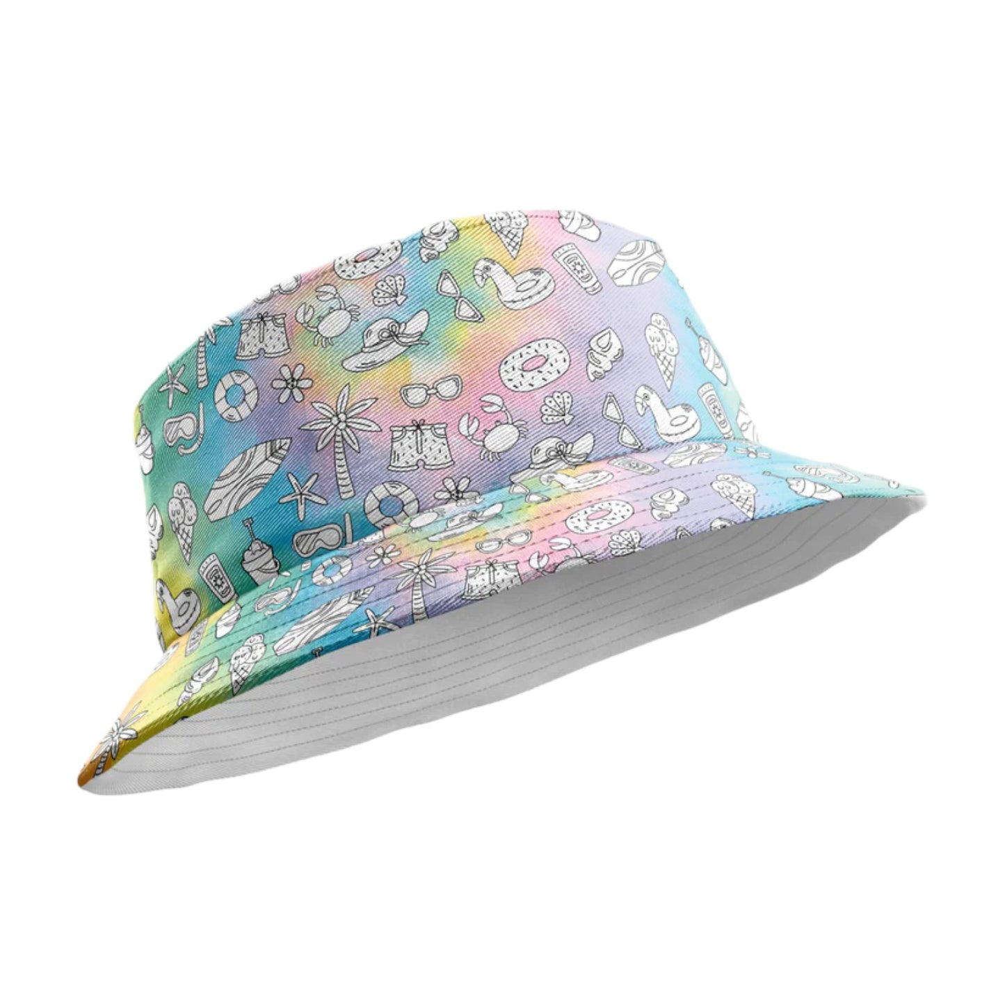 Tie Dye Colouring Bucket Hat