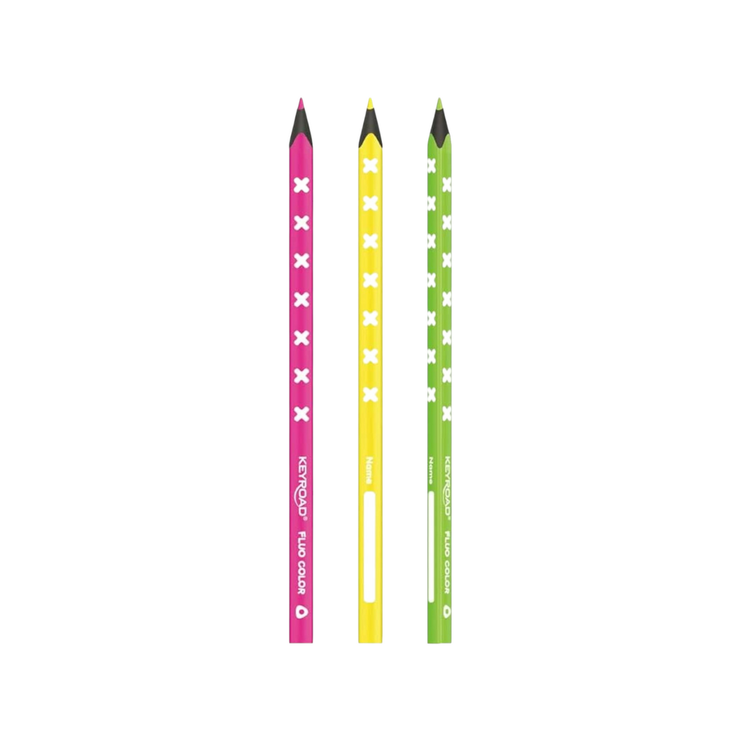 Keyroad Metalic, Neon &amp; Pastel Colored Pencils, 6 Colors, 3 Shades