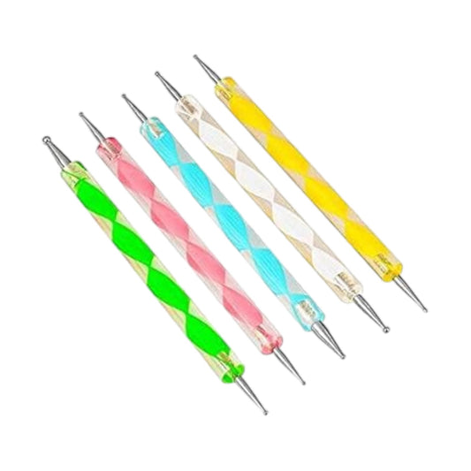 5pcs 2 Way Dotting Pen Marbleizing Painting Tool