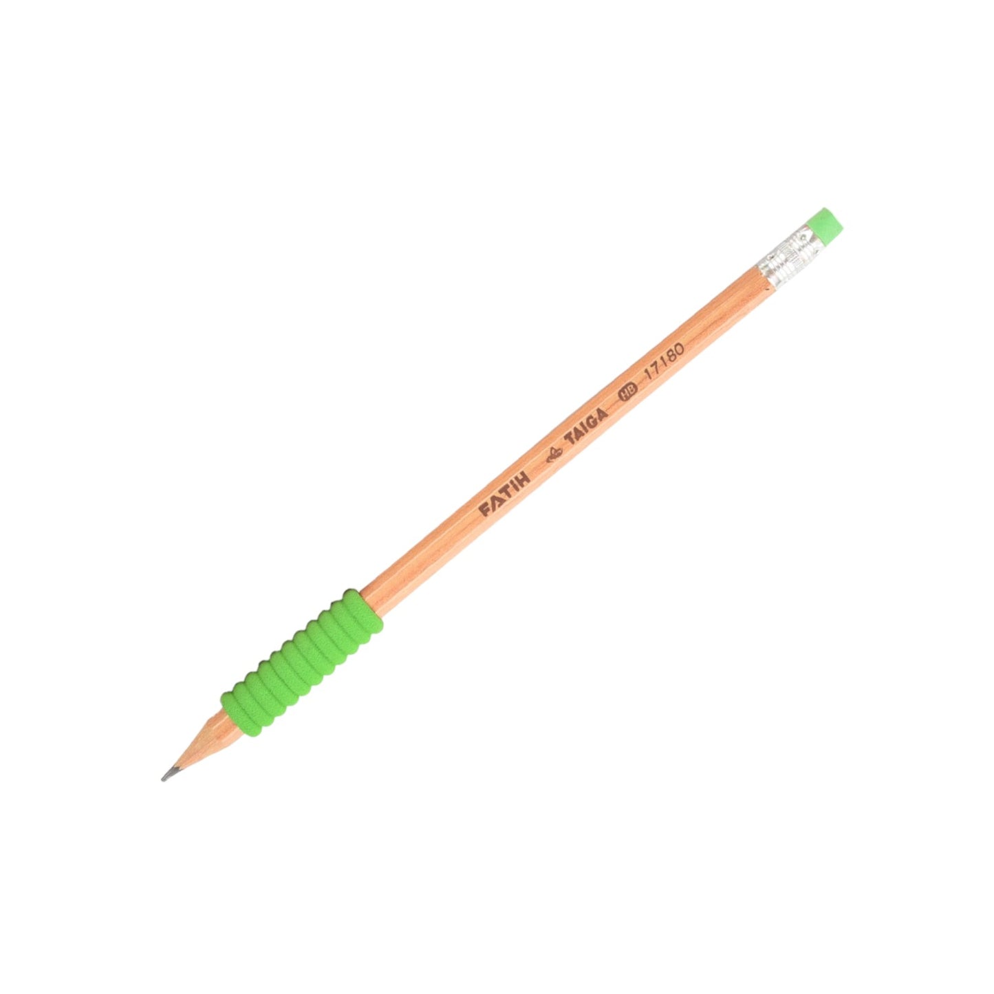 Pencil With An Eraser Equipped With A Comfortable Front Grip For Writing In Many Colors * 1 Pencil *(Wooden, Multi-Color) HB / Graphite -17180