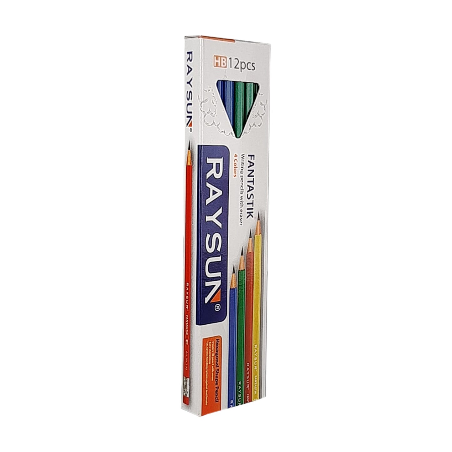 Raysun – Fantastik – Hb – Pack Of 1 Pencils With Eraser ( 4 Color )