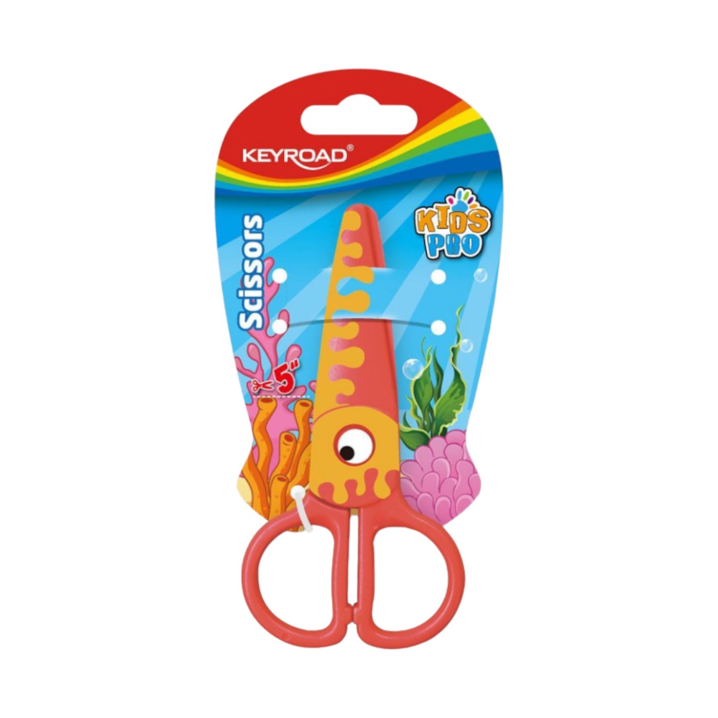 Kids Scissors Keyroad Plastic Card 12.5 Cm