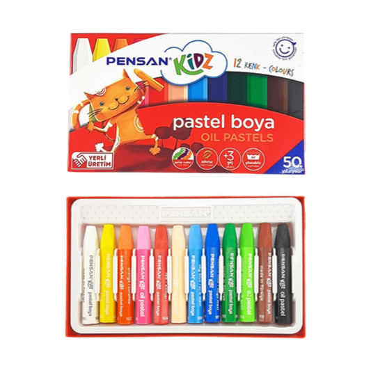 PENSAN PE500 Oil Pastels – Set of 12 Colors