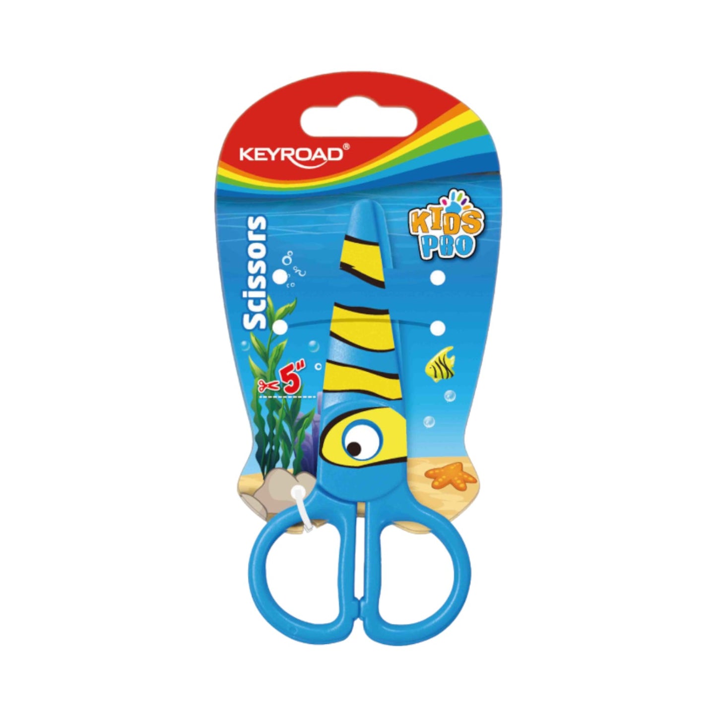 Kids Scissors Keyroad Plastic Card 12.5 Cm