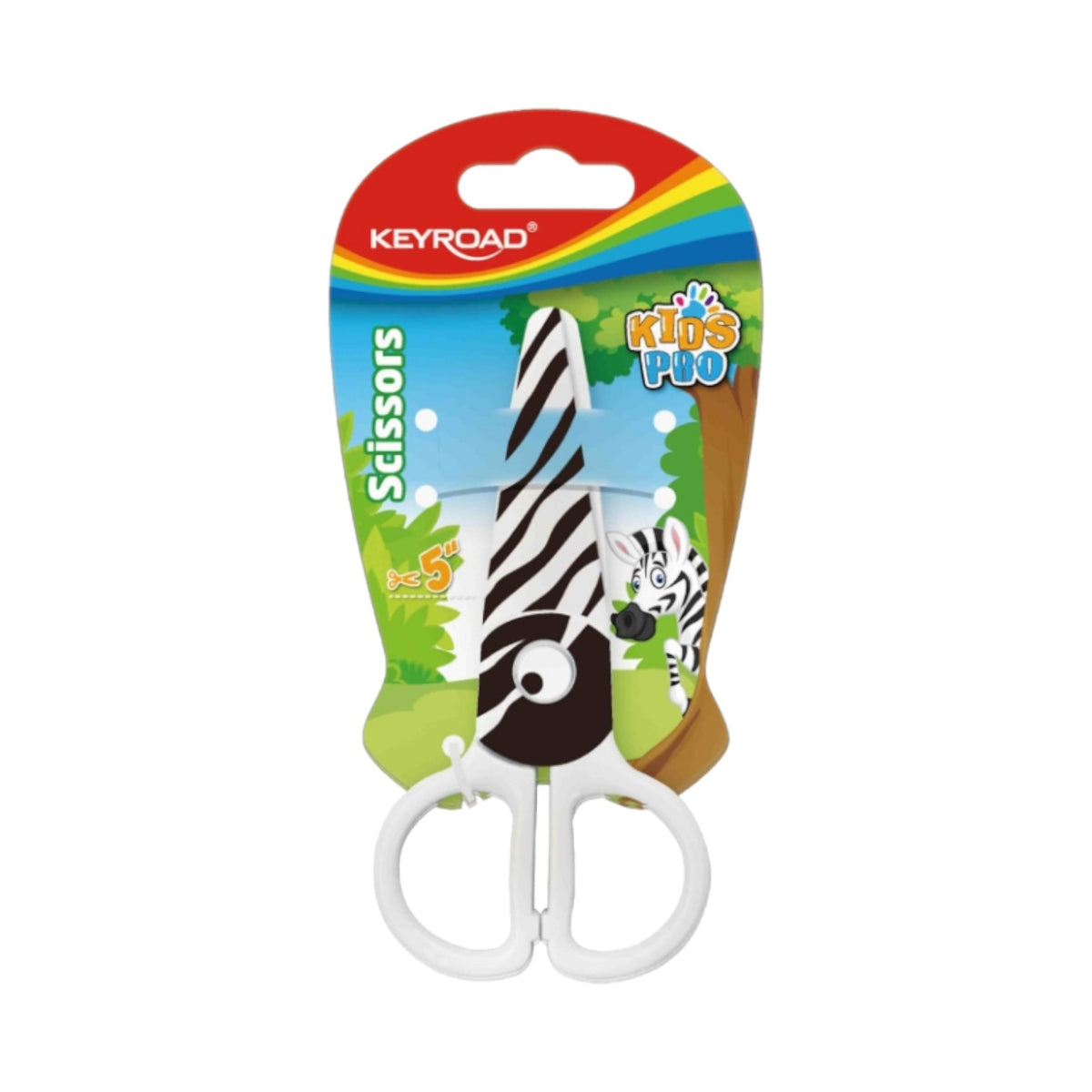 Kids Scissors Keyroad Plastic Card 12.5 Cm Model KR971404