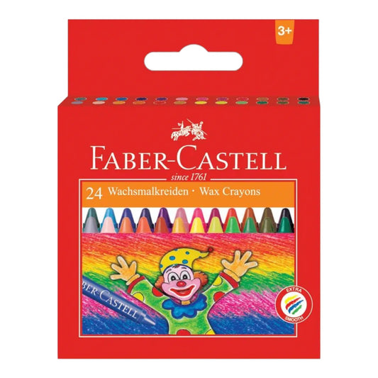 Faber-Castell Jumbo Crayons, 24 Colors, Assorted Colors