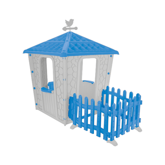 Stone House with Fence 06-443