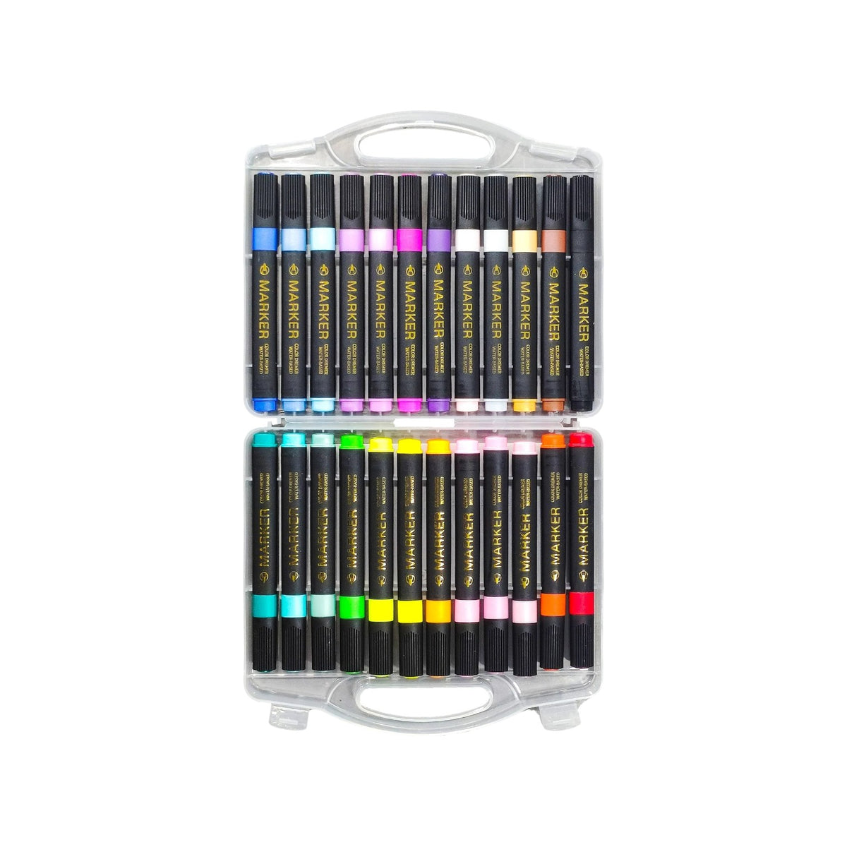 24 Colors: Water-Based Art Markers – 24 Colors