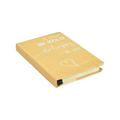Elite Stationery House A6 kraft hardcover notebook with inspirational quotes, elastic closure, and ribbon bookmark.