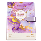 80 Sheets SIMBA A5 Hard Cover Magnetic Closure – Lavender Marble