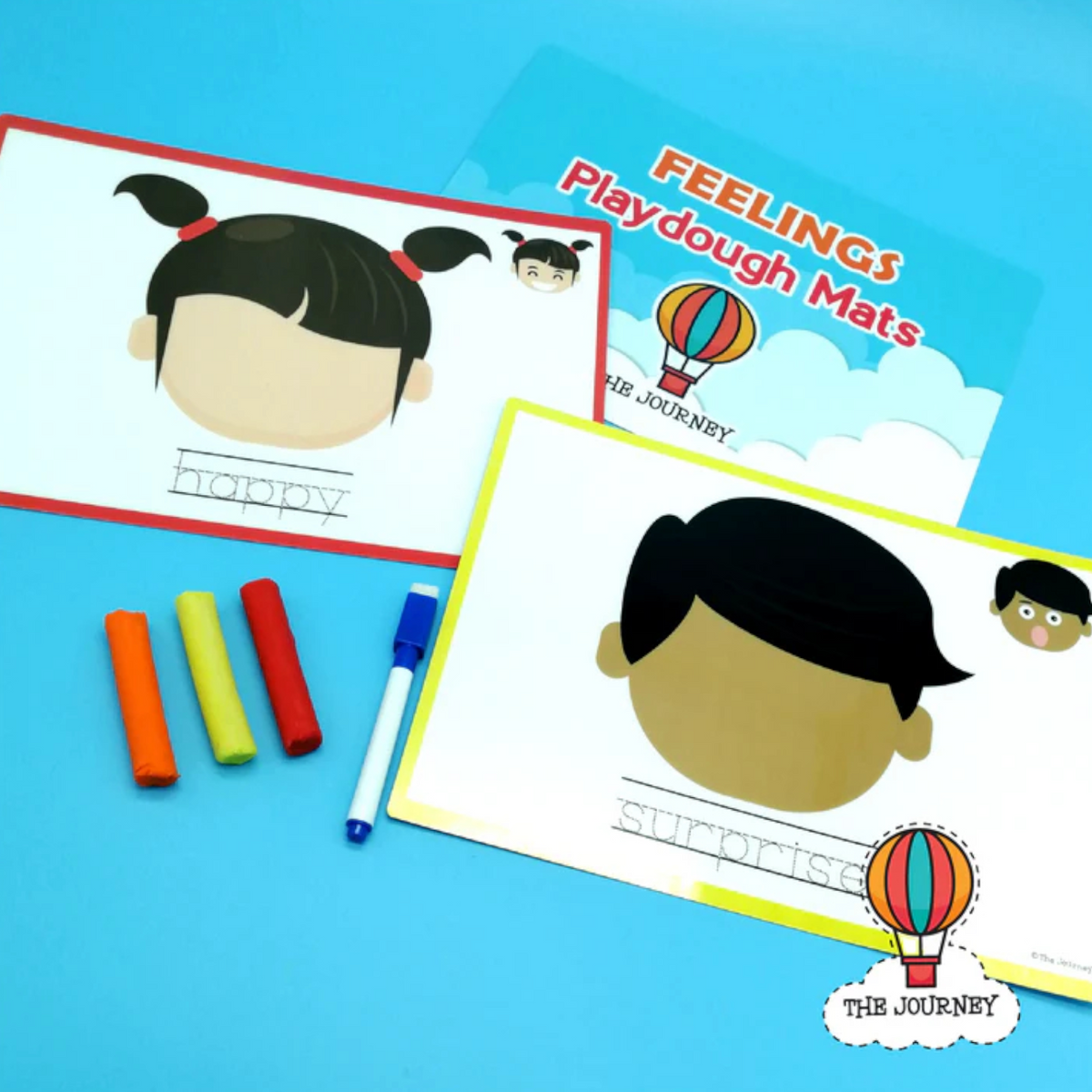 Feelings Playdough Mats
