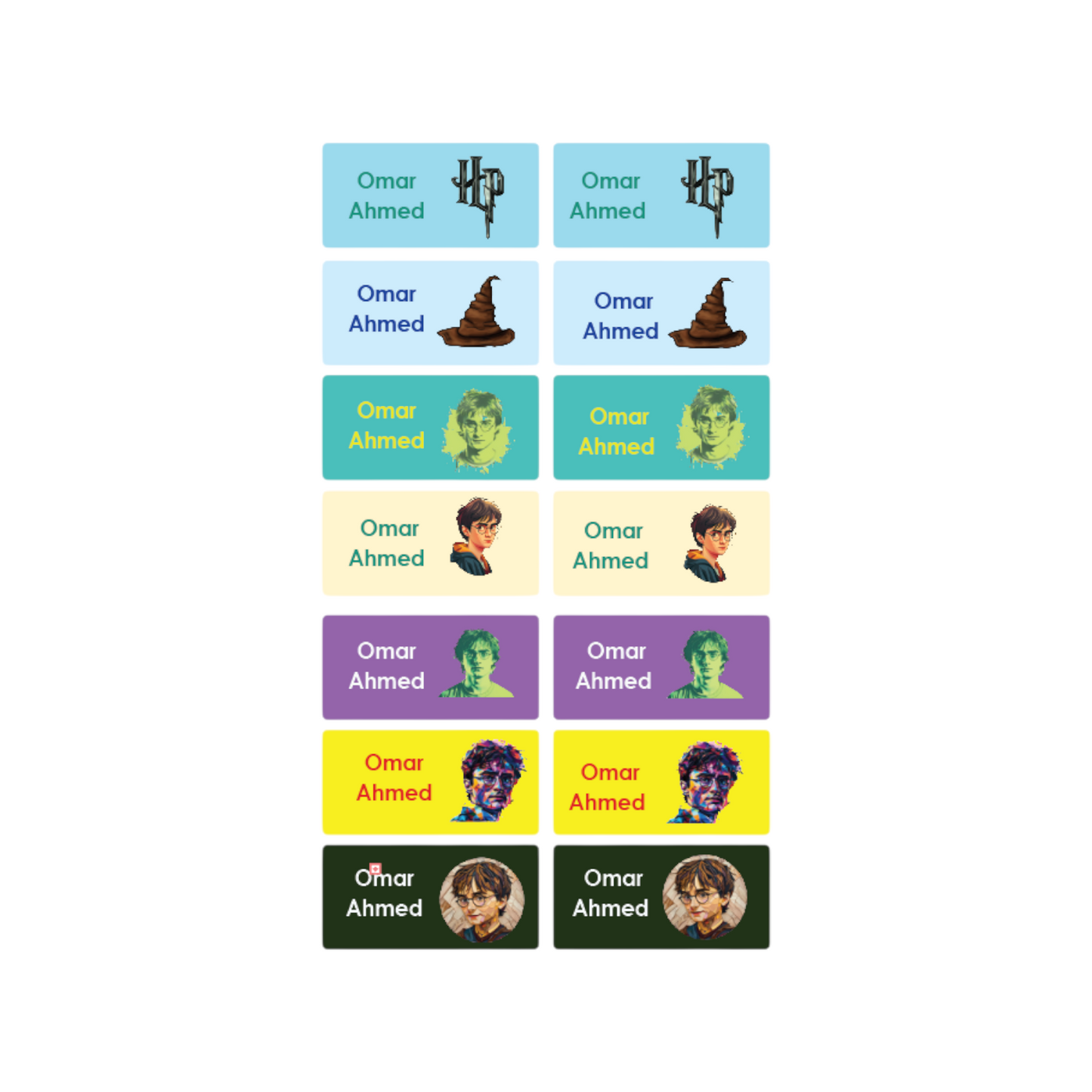 Harry Potter Name Tag