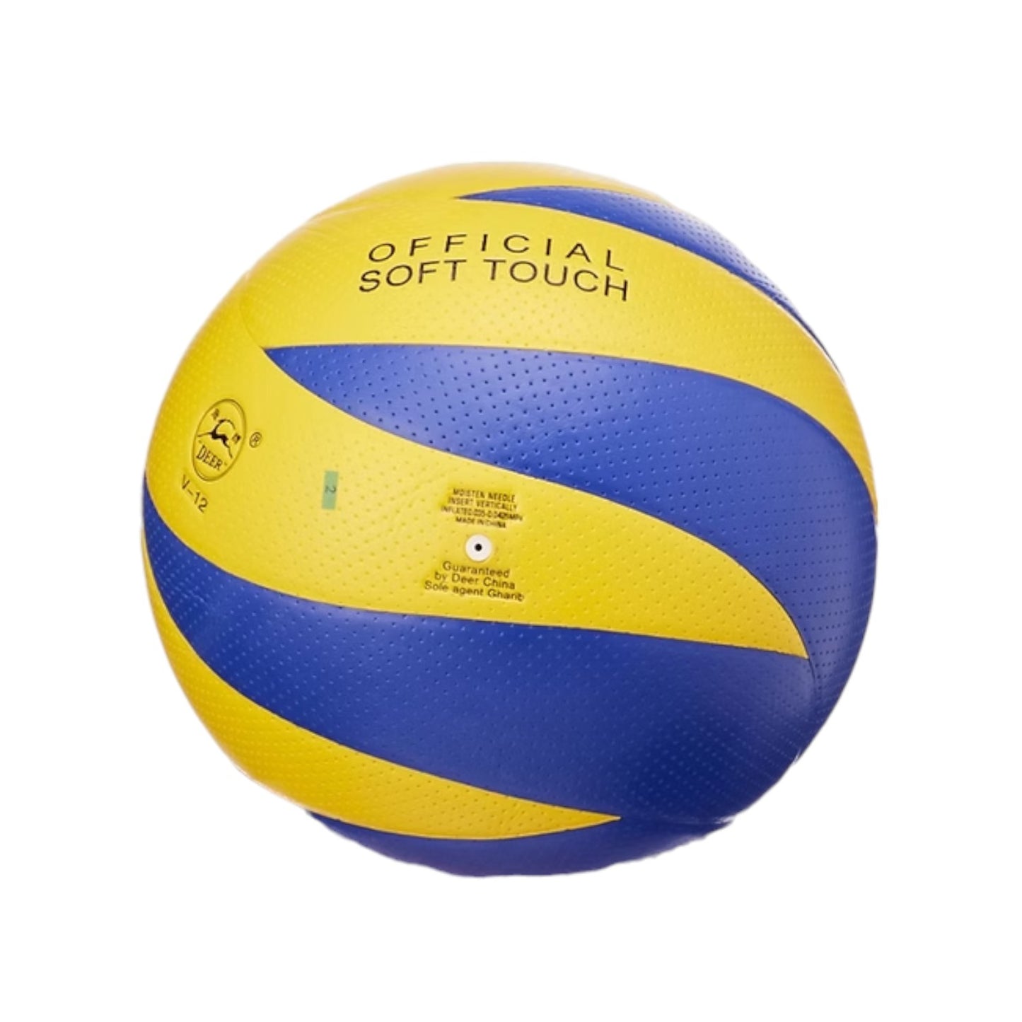 Deer Volleyball Ball, Blue and Yellow, Size 5
