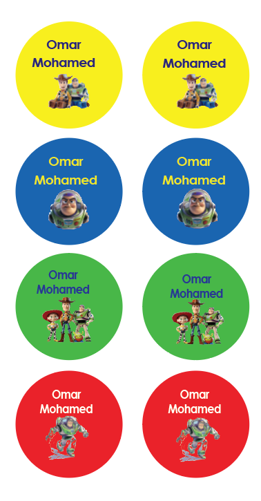 Toy Story Name Tag