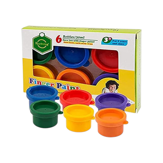 Keep Smiling 6 Color Non-toxic Washable Kids Finger Paints