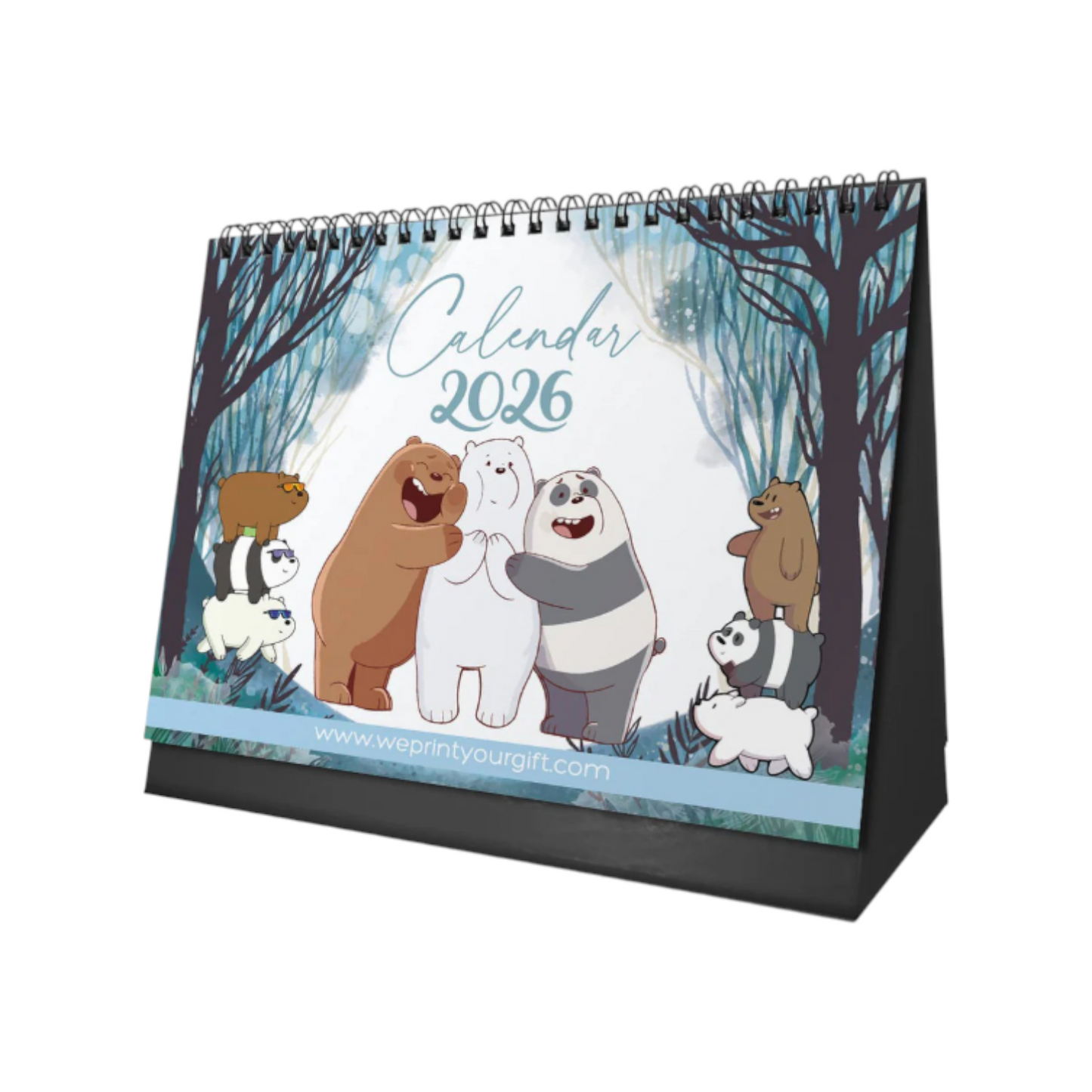 Office Desk Calendar 2026 Cute Bears